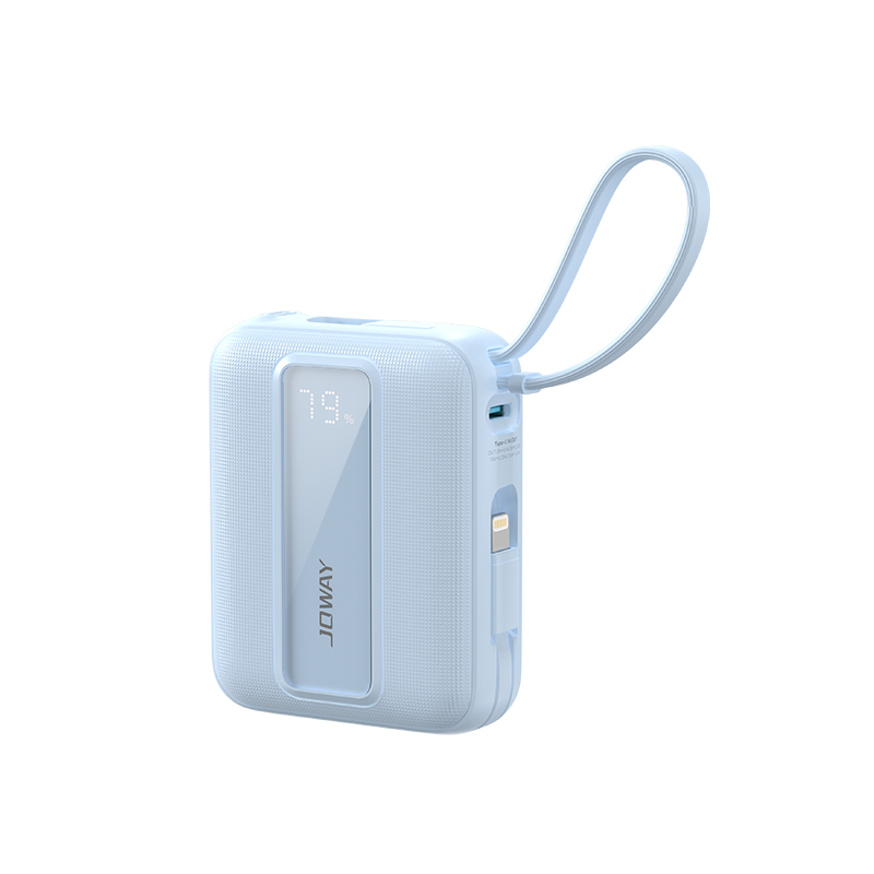 JP519 自帶雙線MINI 移動(dòng)電源_待上市新品_深圳市喬威電源有限公司