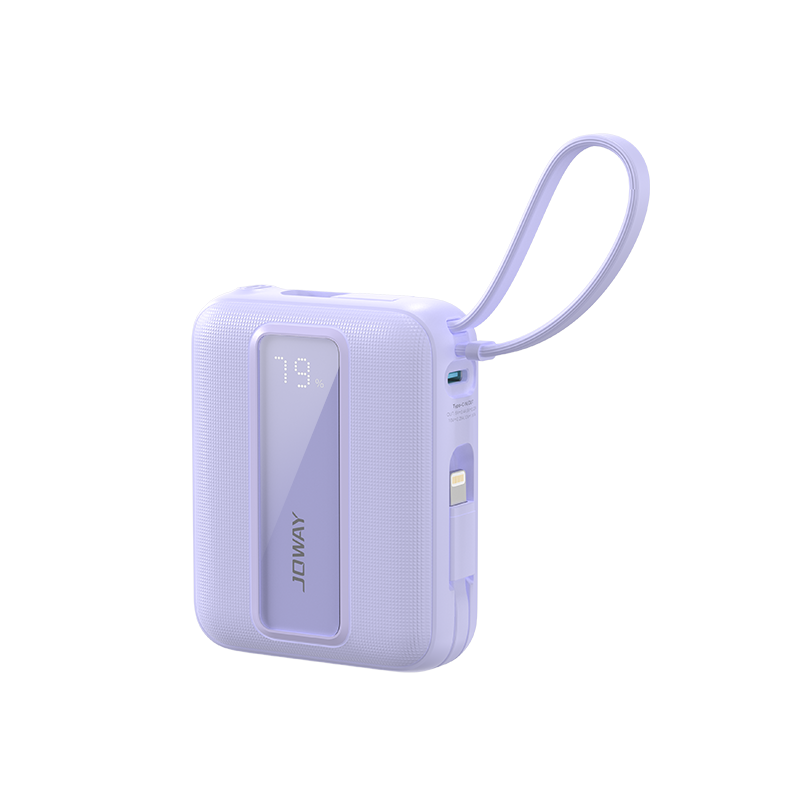 JP519 自帶雙線MINI 移動(dòng)電源_待上市新品_深圳市喬威電源有限公司