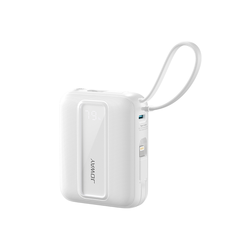 JP519 自帶雙線MINI 移動(dòng)電源_待上市新品_深圳市喬威電源有限公司