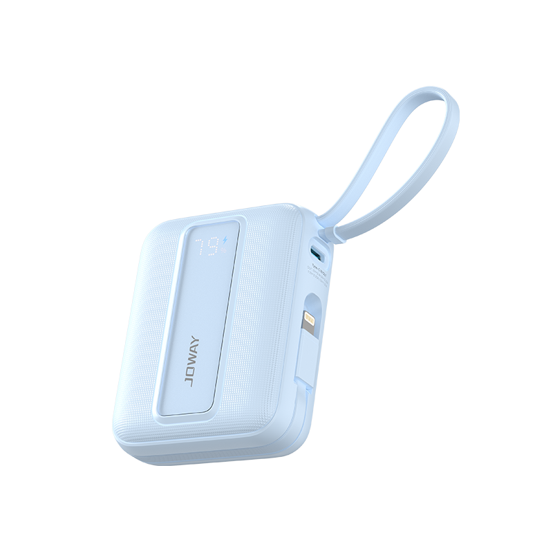 JP519 自帶雙線MINI 移動(dòng)電源_待上市新品_深圳市喬威電源有限公司